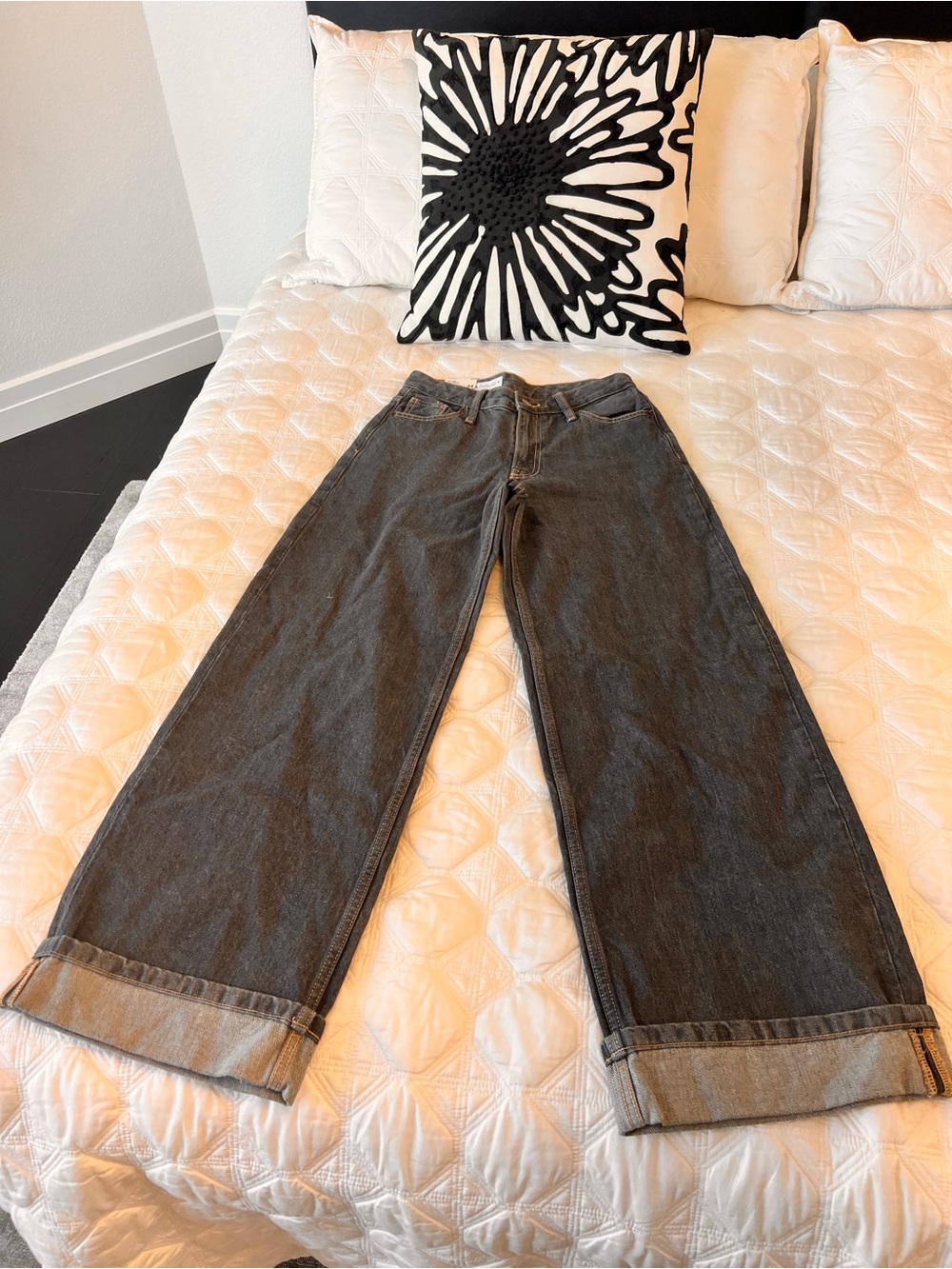 Zara Light Blue Low-Rise Full-Length Jeans